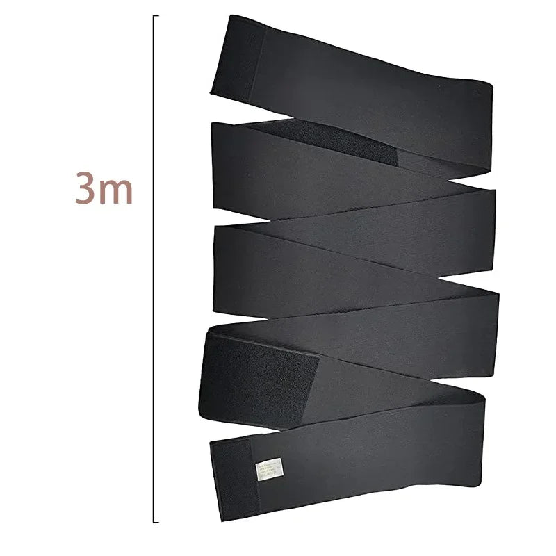 Wrap Bandage Invisible Waist Trainer for Women Trimmer Tummy Sweat Waist Wraps Belt with Loop Stomach/Belly/Body Shaper