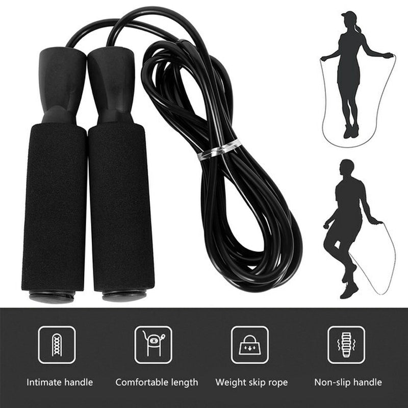 Aerobic Exercise Boxing Skipping Jump Rope Adjustable Bearing Speed Fitness US