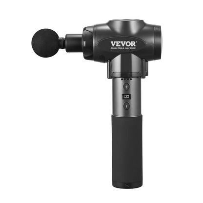 VEVOR Massage Gun Deep Tissue with 9 Speed Levels & 6 Massage Heads, 24V 2500Mah Batteries, Percussion Muscle Massager for Athletes