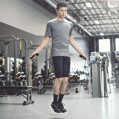 Aerobic Exercise Boxing Skipping Jump Rope Adjustable Bearing Speed Fitness US