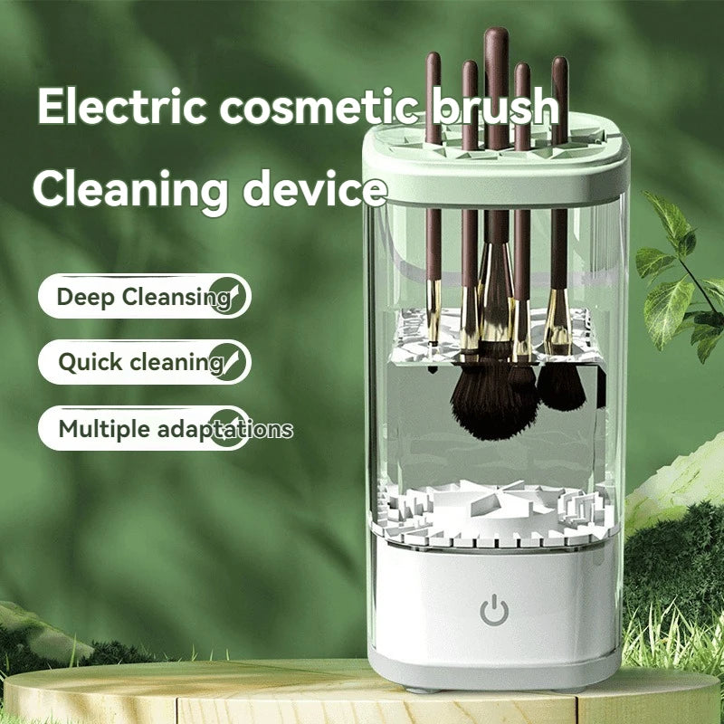 USB Electric Makeup Brush Cleaner Rechargeable Automatic Cleaning Stand Device