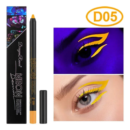 Gel Eyeliner Pencil Waterproof Eye Pencils Cosmetics 12pcs Color Matte UV Luminous Eyeliner Pen Set Makeup Eye Liner Pencil Tool
