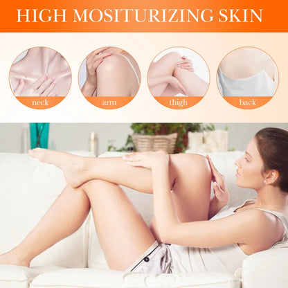 Turmeric Vitamin C Body Lotion Super Moisturizing Tender Firming Skin Brightening Face Cream Dark Spots Lighten  Skin Care 300ml