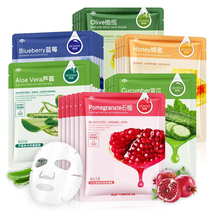 Fresh Fruit Korean Face Mask Set (30pcs)