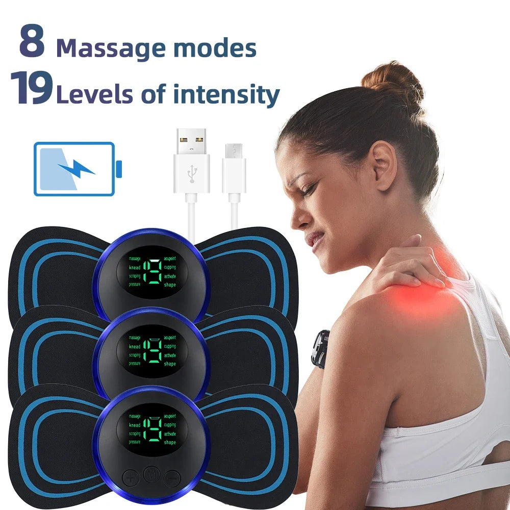 Electric EMS Neck Massager Muscle Stimulator for Pain Relief