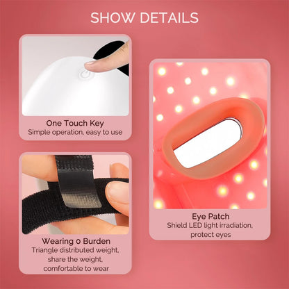 7 Colors LED Face Neck Mask Rechargeable Photon Beauty Device