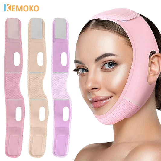 Face Slimming Bandage V Line Face Shaper Women Double Chin Cheek Lift Up Belt Facial Massager Strap Face Beauty Skin Care Tools