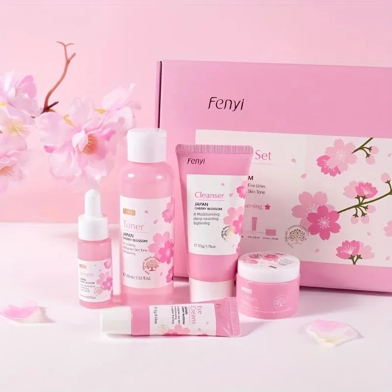 Sakura All-In-One Skincare Gift Set with Facial Masks Included