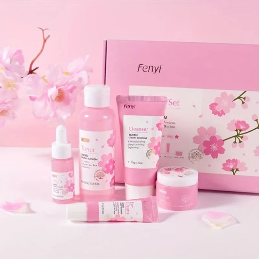 Sakura All-In-One Skincare Gift Set with Facial Masks Included