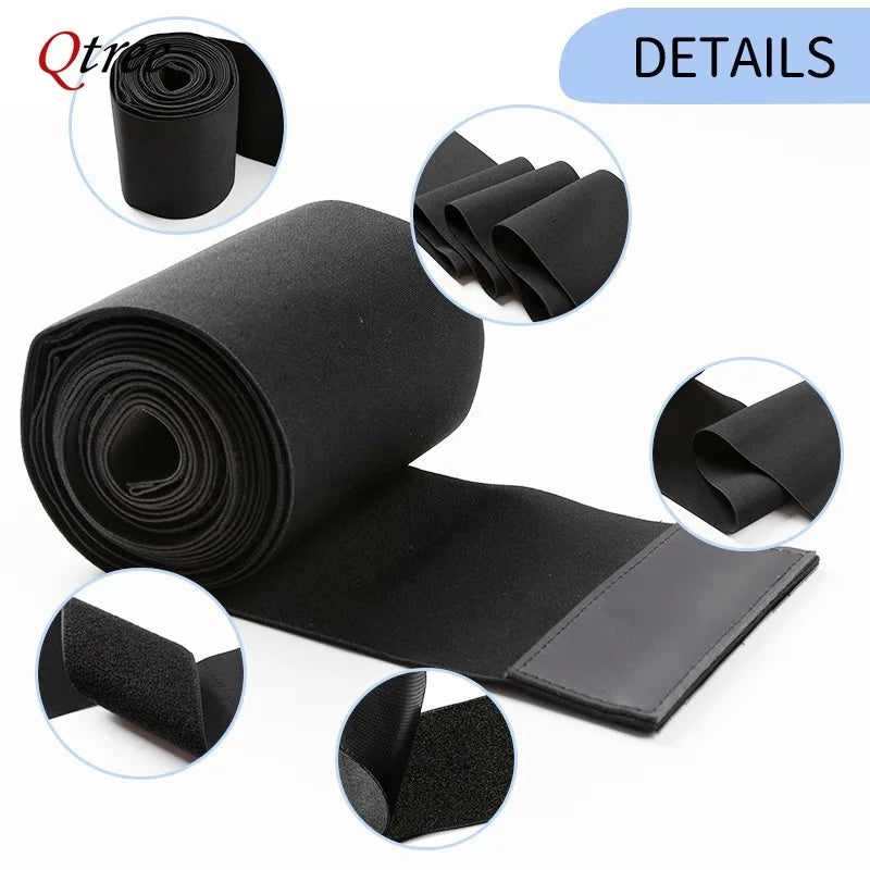 Qtree Waist Trainer Body Shaper Compression Belt for Men