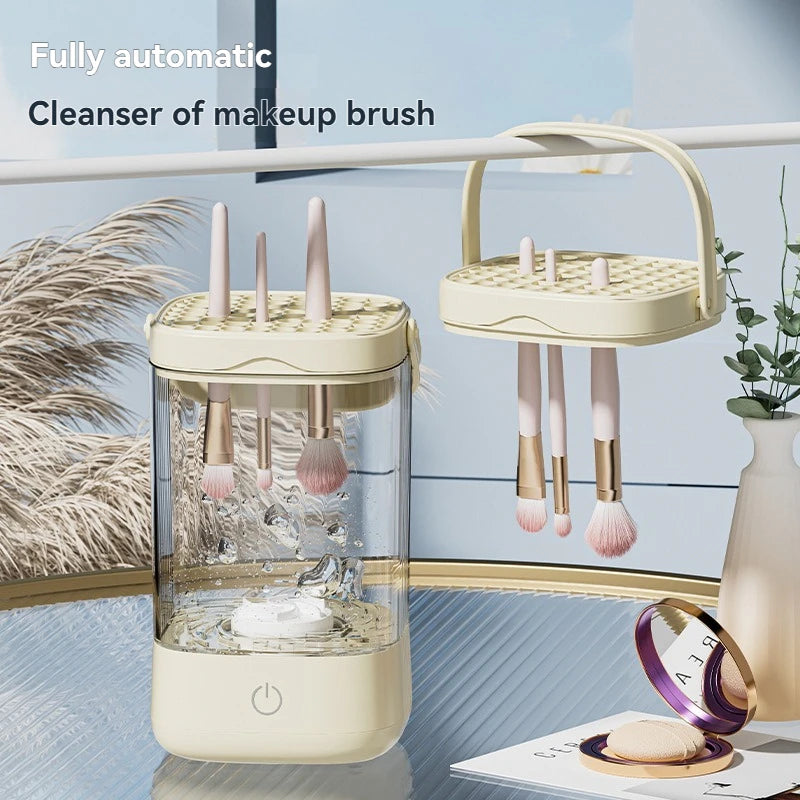 USB Electric Makeup Brush Cleaner Rechargeable Automatic Cleaning Stand Device