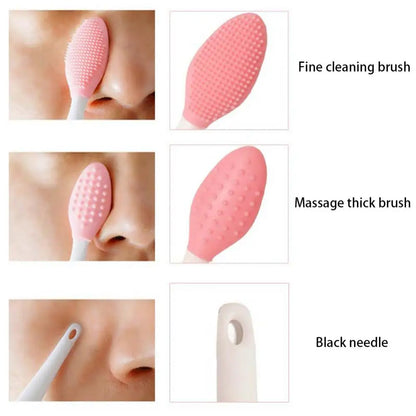 Beauty Silicone Facial Cleansing Brush Set 1PC/4PCS