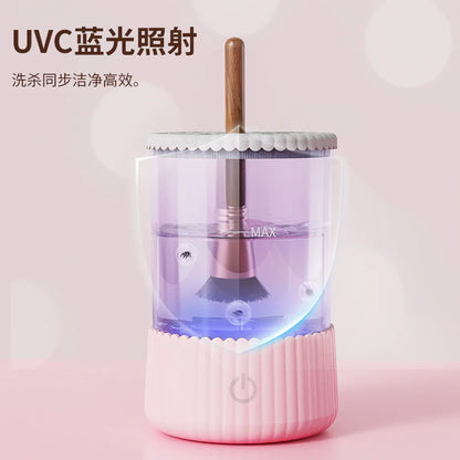 USB Electric Makeup Brush Cleaner Rechargeable Automatic Cleaning Stand Device