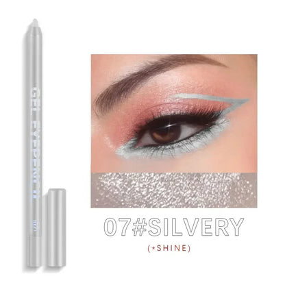 Gel Eyeliner Pencil Waterproof Eye Pencils Cosmetics 12pcs Color Matte UV Luminous Eyeliner Pen Set Makeup Eye Liner Pencil Tool