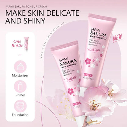 6 Piece Sakura Skin Care Set Face Cream Serum Toner Cleanser