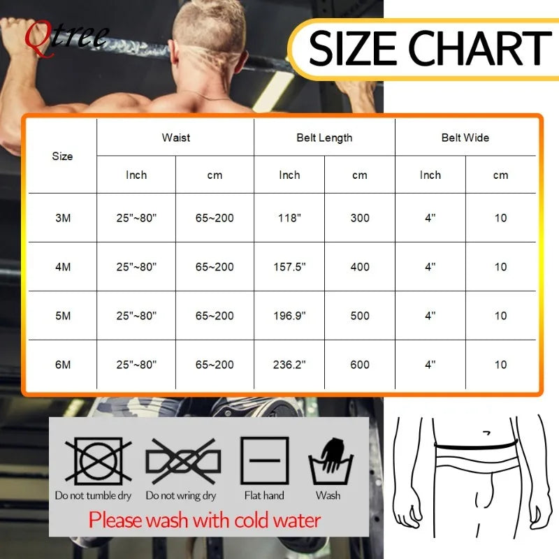 Qtree Waist Trainer Body Shaper Compression Belt for Men