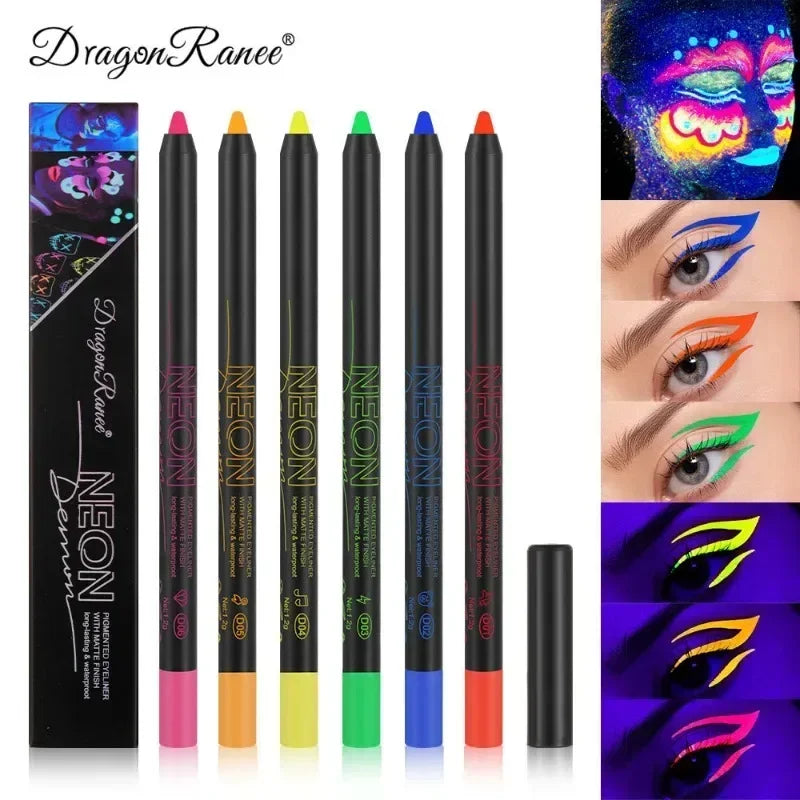 Gel Eyeliner Pencil Waterproof Eye Pencils Cosmetics 12pcs Color Matte UV Luminous Eyeliner Pen Set Makeup Eye Liner Pencil Tool