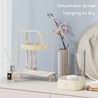 USB Electric Makeup Brush Cleaner Rechargeable Automatic Cleaning Stand Device