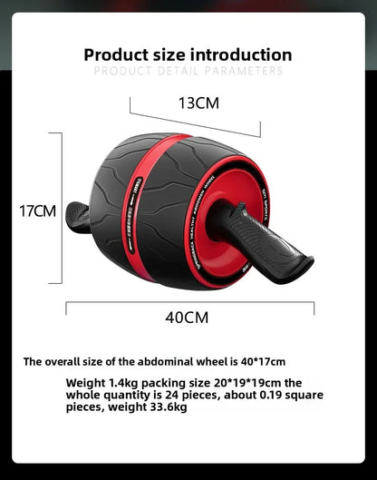 Rebound Ab Roller with Knee Pad – Home Gym Core Strength Trainer | Belly Wheel Workout for Effective Abs Exercise