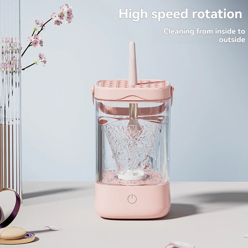USB Electric Makeup Brush Cleaner Rechargeable Automatic Cleaning Stand Device