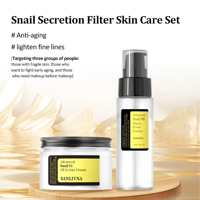 Sanlivna Snail 92% Duo Cream for Sensitive Skin
