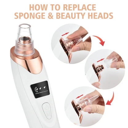 Electric Blackhead Remover Vacuum Acne Cleaner for Deep Pore Cleansing