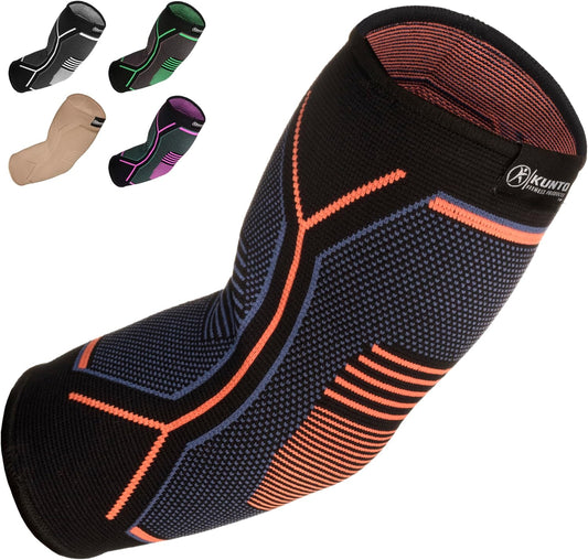 Kunto Fitness Elbow Brace Compression Support Sleeve (Shipped from USA) for Tendonitis